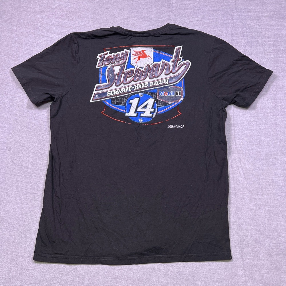 Tony Stewart 14 NASCAR Racing‎ T Shirt Men's XL Black Chase Authentics